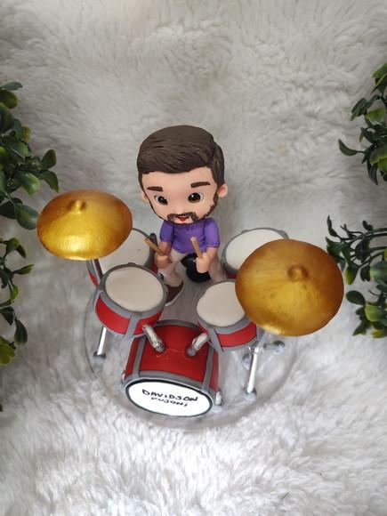 Topo de Bolo Baterista