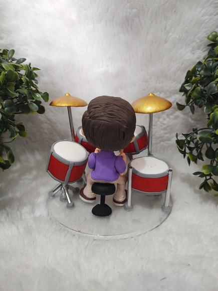 Topo de Bolo Baterista