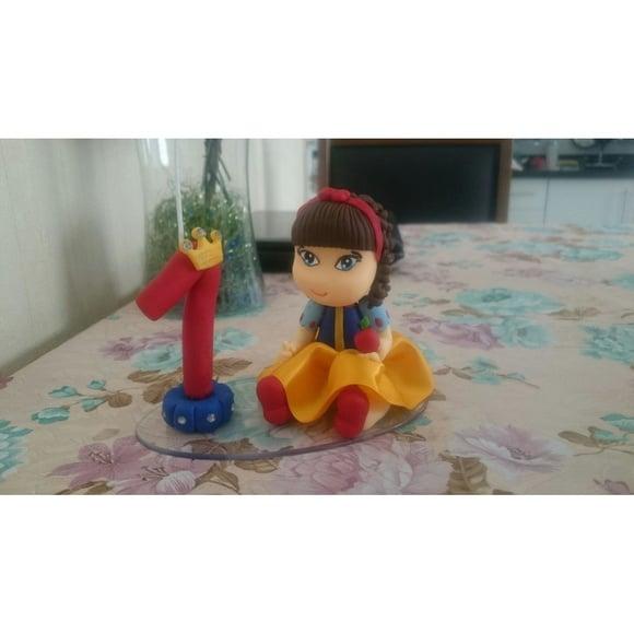 Topo de bolo branca de neve