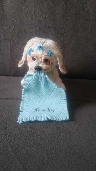 topo de bolo cachorro