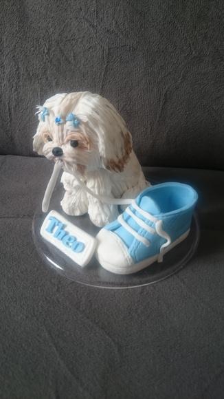 topo de bolo cachorrinho