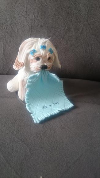 topo de bolo cachorro