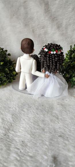 Topo de Bolo Casamento com 1 Filha
