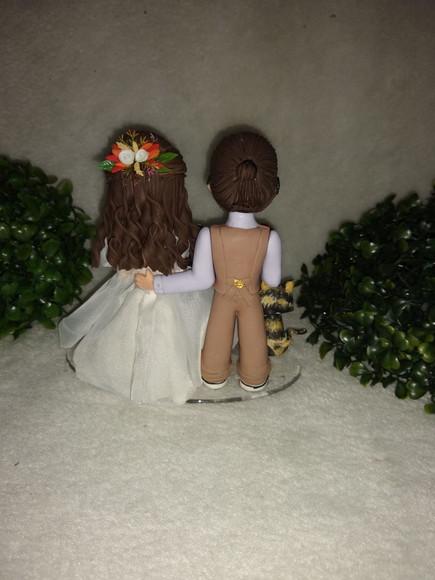 Topo De Bolo Casamento Com 3 Pets E Violão