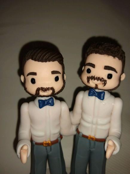 Topo de bolo casamento lgbtqia+