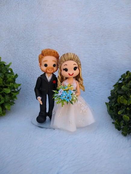 Topo De Bolo Casamento Personalizado