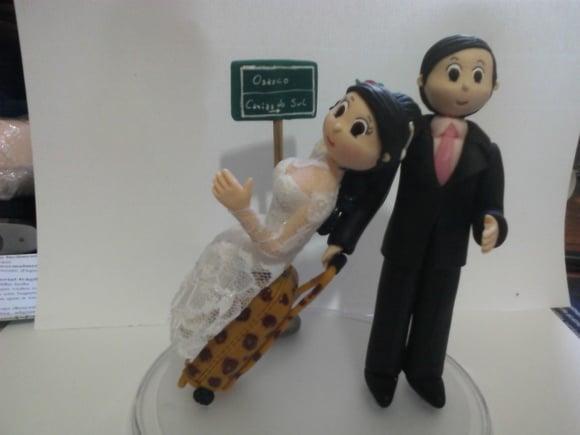 Topo De Bolo Casamento viagem
