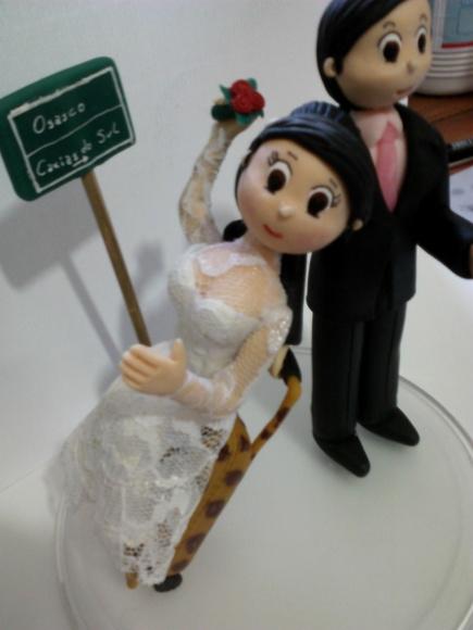 Topo De Bolo Casamento viagem