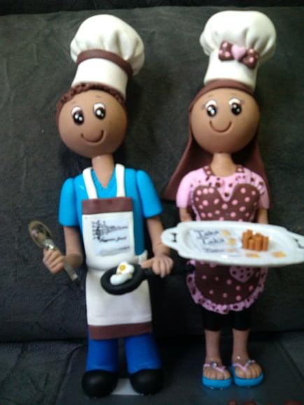 topo de bolo cozinheiros