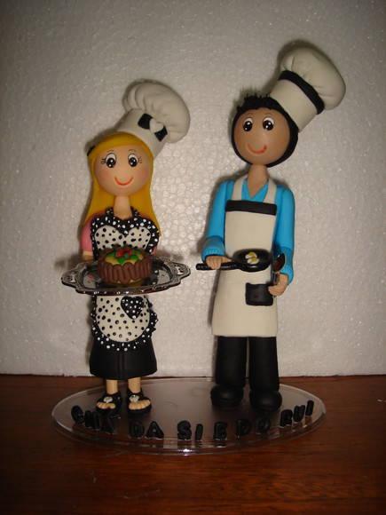 topo de bolo cozinheiros