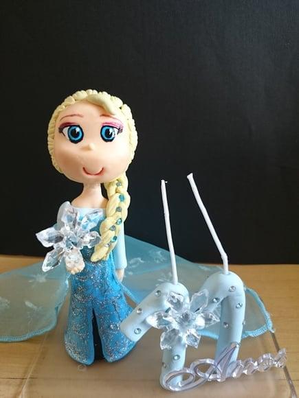 Topo de bolo Elsa