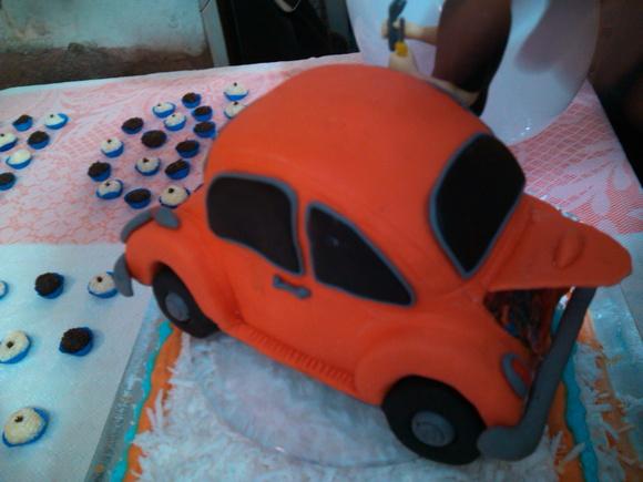 Topo de Bolo Fusca