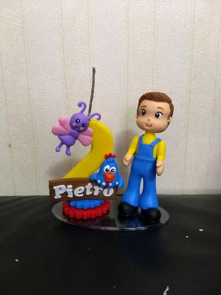 Topo de bolo galinha pintadinha
