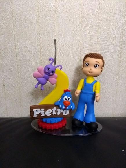 Topo de bolo galinha pintadinha