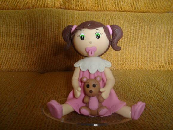 topo de bolo menina