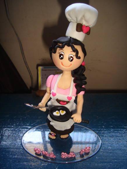 Topo de bolo para chá de cozinha