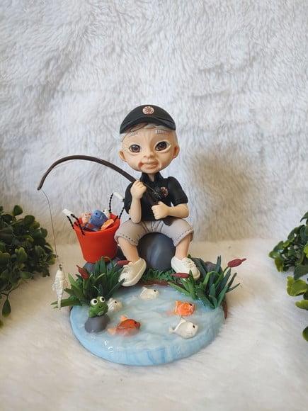 Topo de Bolo Pescador