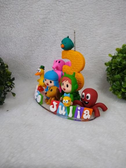 Topo de Bolo Pocoyo