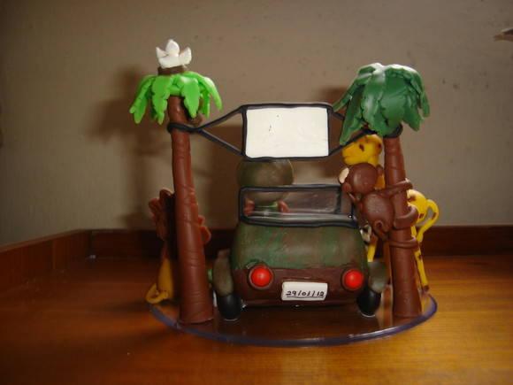 topo de bolo safari