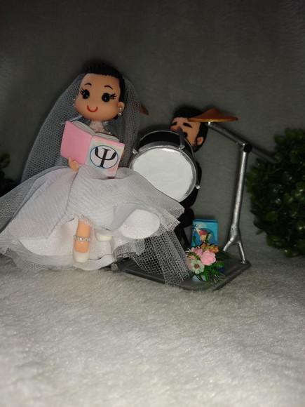 Topo de casamento baterista