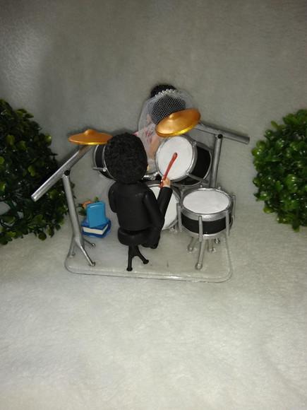 Topo de casamento baterista