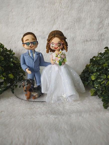 Topo de Casamento com 1 Pet