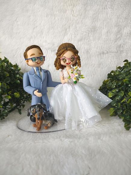 Topo de Casamento com 1 Pet