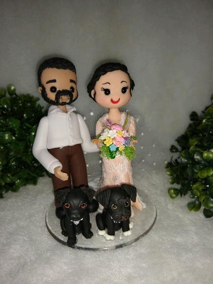 topo de casamento com pets