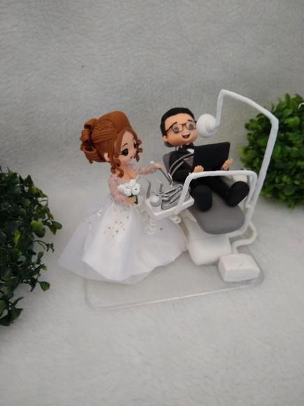 Topo de casamento dentista