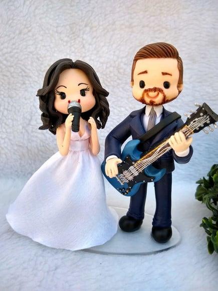 Topo de casamento guitarra
