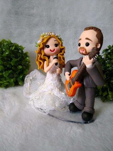 Topo de casamento guitarra