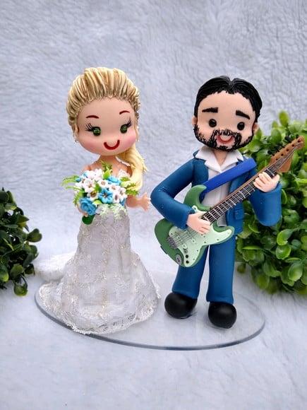 Topo de casamento guitarra