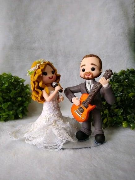 Topo de casamento guitarra