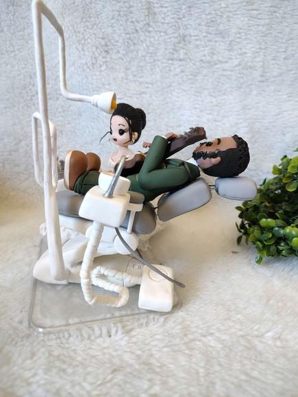 Topo de Casamento Dentista e Cantor