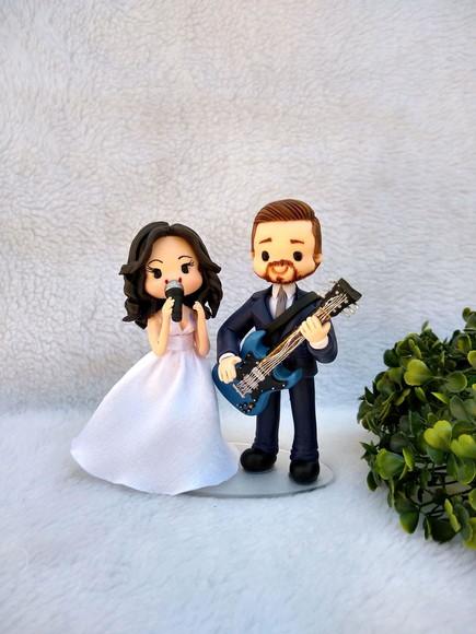 Topo de casamento guitarra