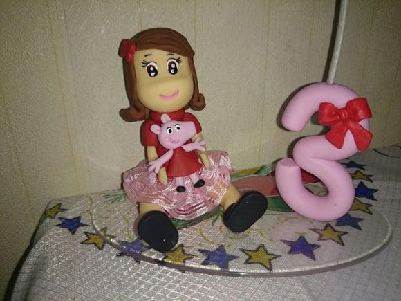 Topo Menina É Porquinha Rosa
