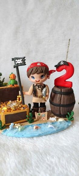 Topo Pirata com Vela