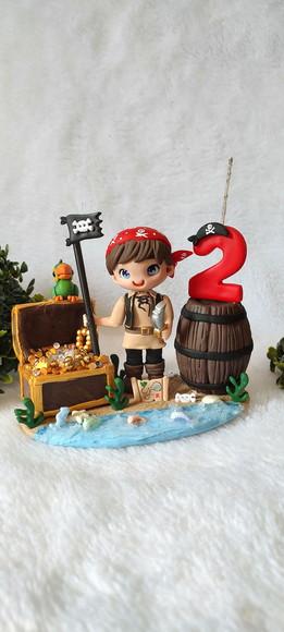 Topo Pirata com Vela