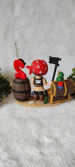Topo Pirata com Vela