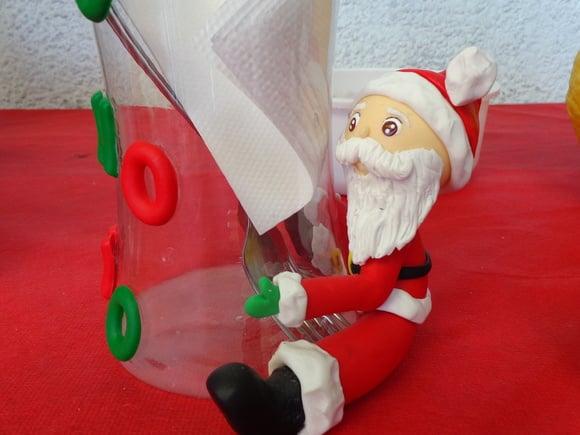 vaso com papai noel