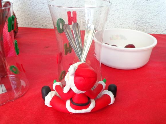 vaso com papai noel
