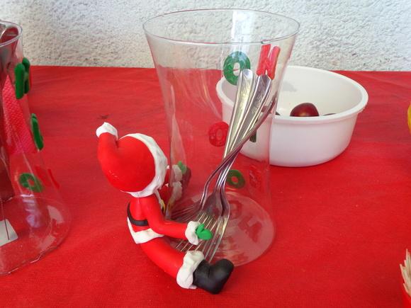 vaso com papai noel