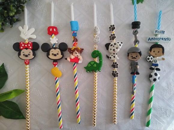 Vela no palito, candle hugs, Vela infantil