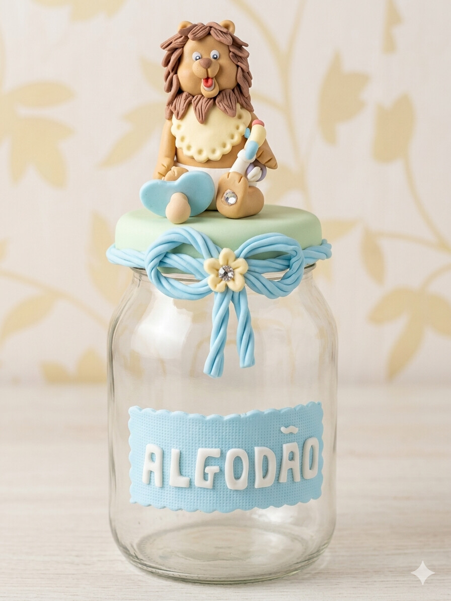pote de algodão