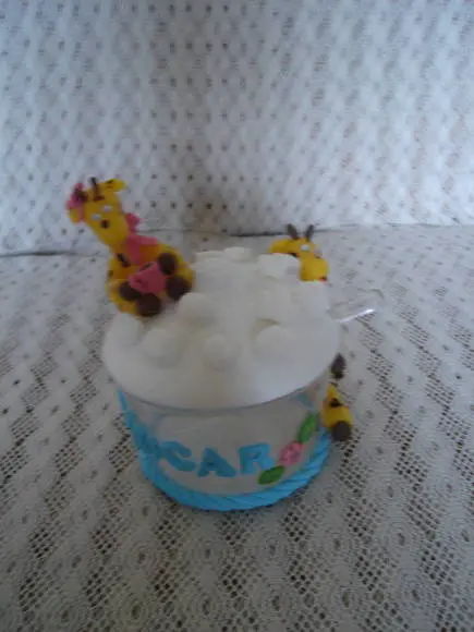 Açucareiro  com girafinhas