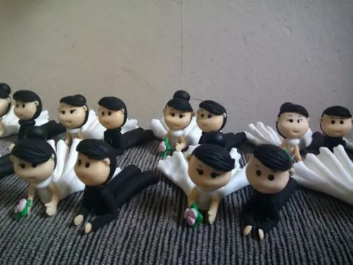 Aplique casal deitado