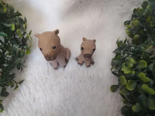 Aplique Capivara Mãe e Filho