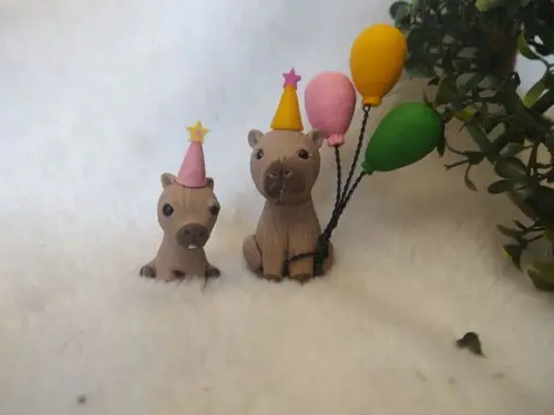 Aplique Festa Capivara Mãe e Filho