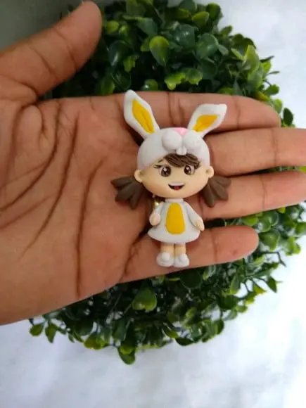 Aplique menina Páscoa