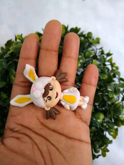 Aplique menina Páscoa